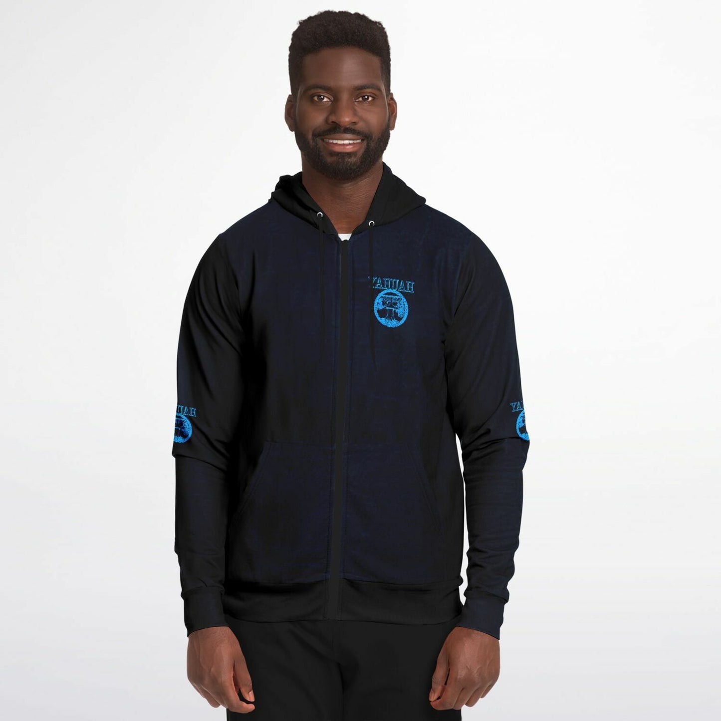 Yahuah-Tree of Life 02-02 Designer Athletic Unisex Zip Hoodie