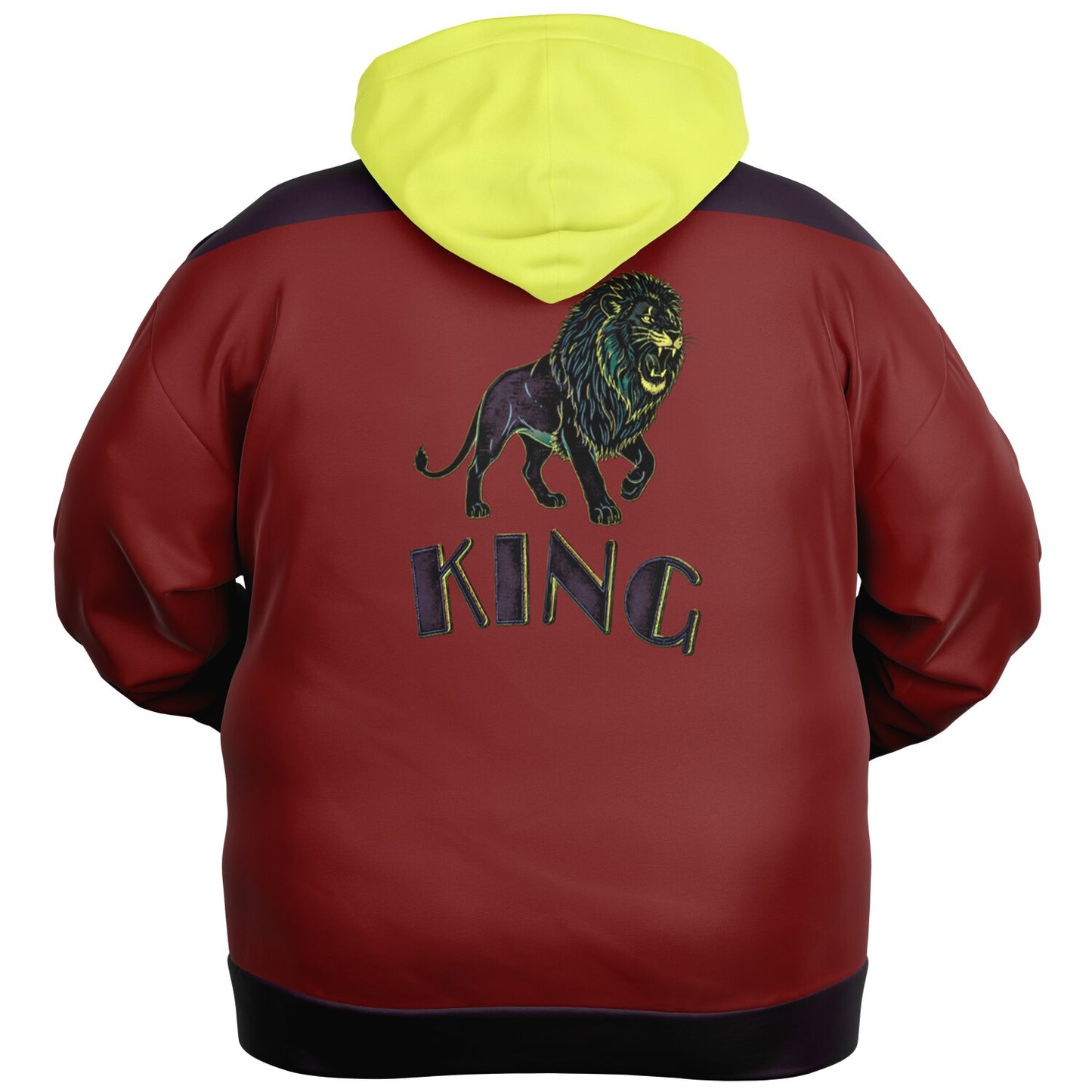 KING 01-02 Men's Designer Triblend Fleece Lined Plus Size Zip Hoodie