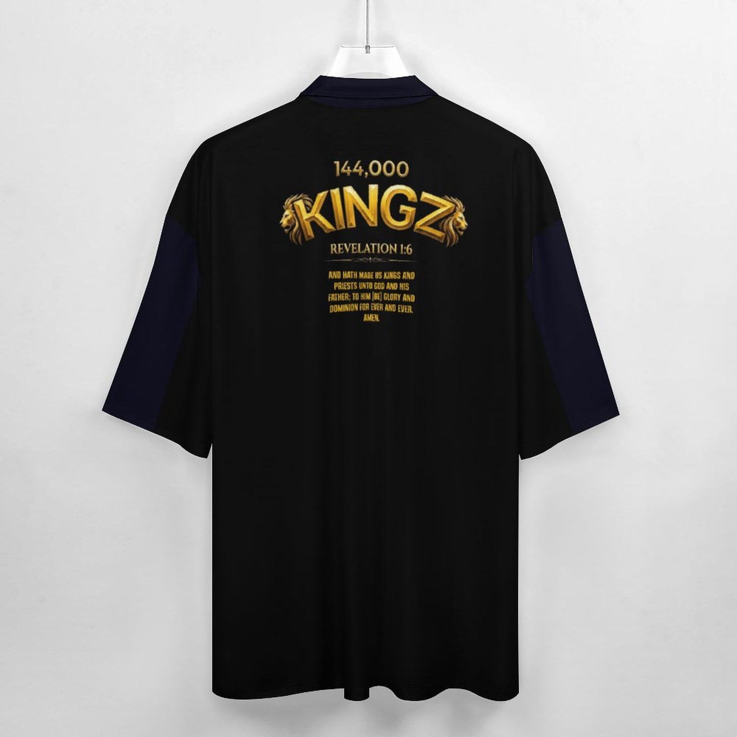 144,000 KINGZ: The Rise of The Remnant | Men's Cuban Collar Cotton Shirt