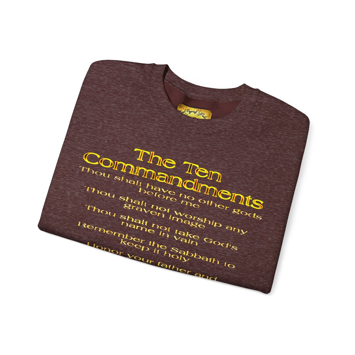 Ten Commandments 01 Designer Gildan Unisex Heavy Blend Sweatshirt (12 colors)