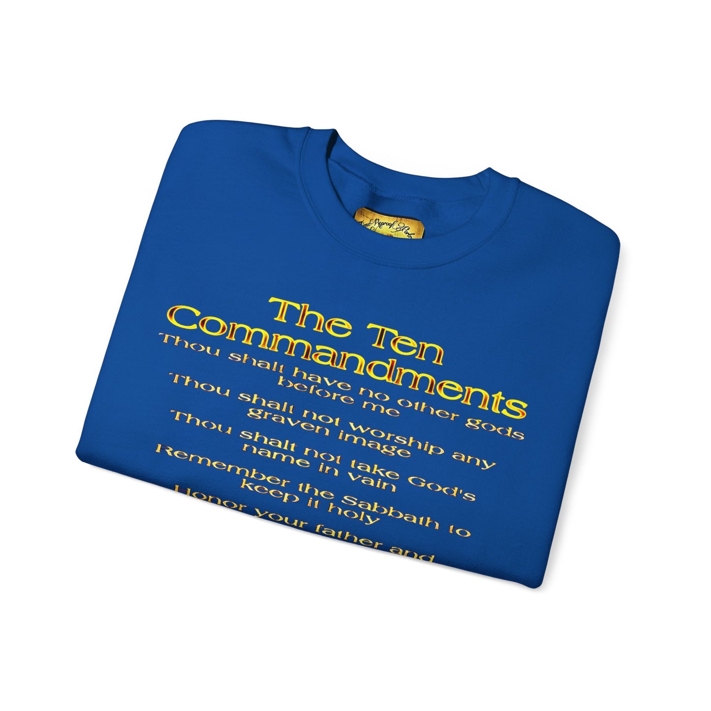 The Ten Commandments 01 Designer Gildan Unisex Heavy Blend Sweatshirt (6 colors)