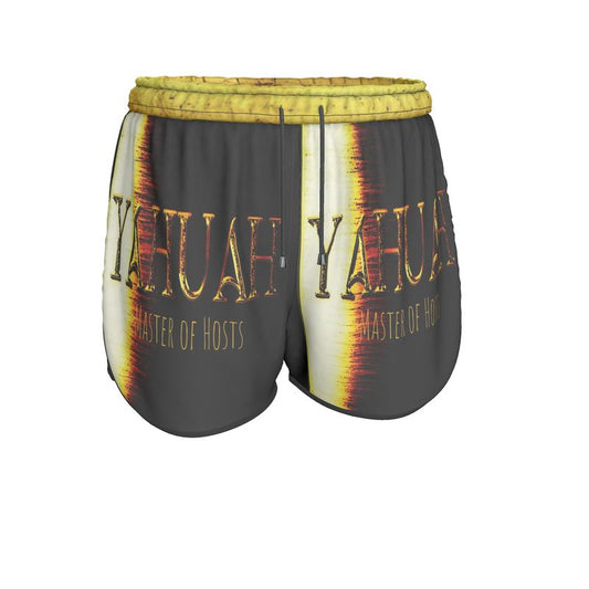 Yahuah-Master of Hosts 01-03 Ladies Designer Athletic Shorts