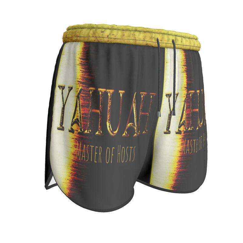 Yahuah-Master of Hosts 01-03 Ladies Designer Athletic Shorts