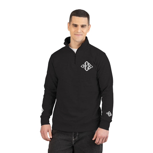 Hebrews 01-02 Designer Cotton Heritage Embroidered Unisex Fleece 1/4 Zip Sweatshirt (2 colors)