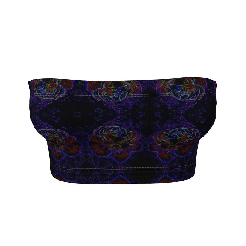 Floral Embosses (01): Nocturnal Sanctuary | Bandeau Top