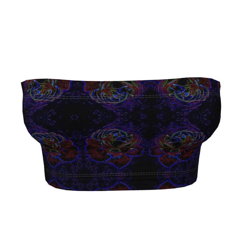 Floral Embosses (01): Nocturnal Sanctuary | Bandeau Top