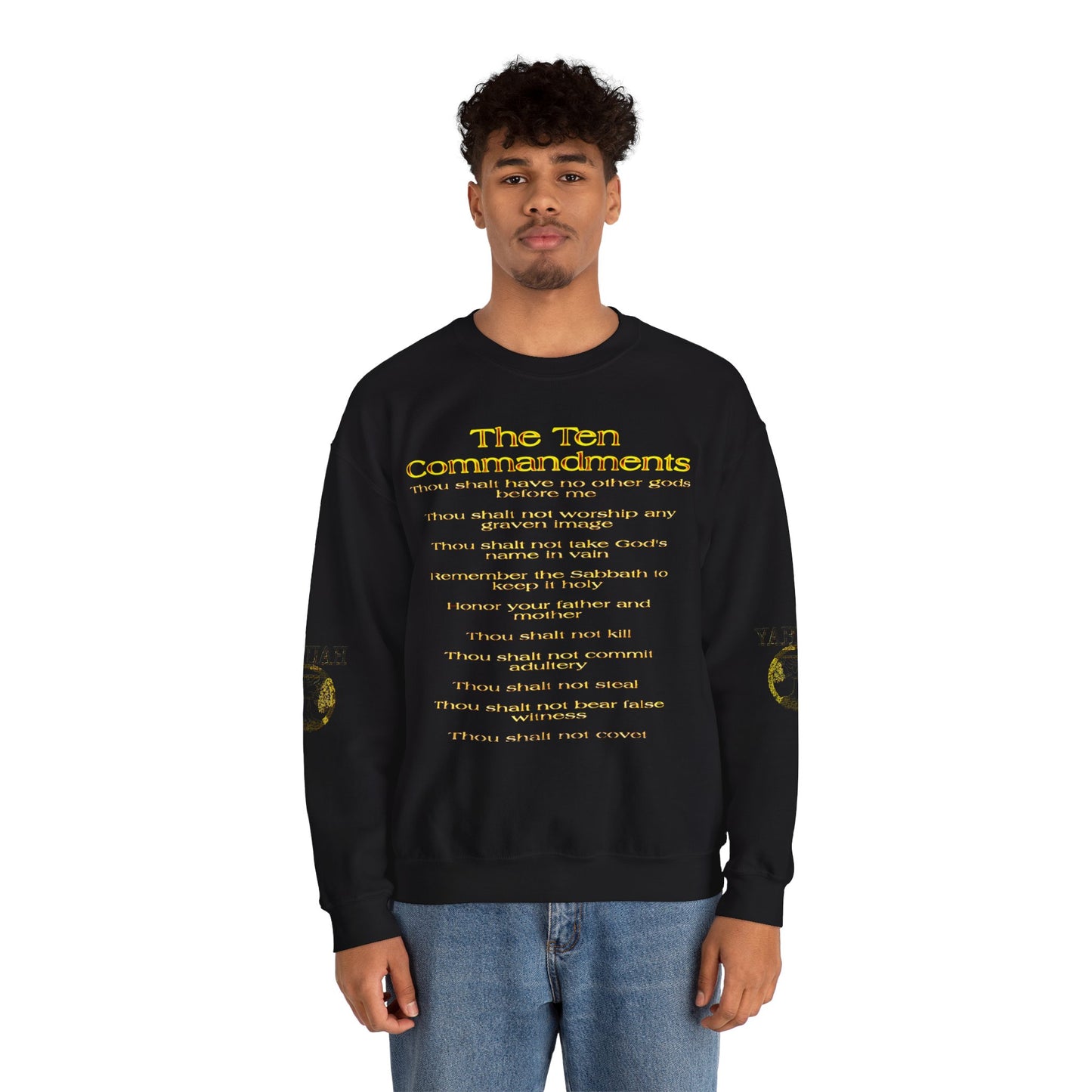 The Ten Commandments 01 Designer Gildan Unisex Heavy Blend Sweatshirt (6 colors)