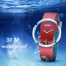 Load image into Gallery viewer, 30m Waterproof Quartz Nylon/Genuine Leather Strap Wrist Watch for Women (7 styles)
