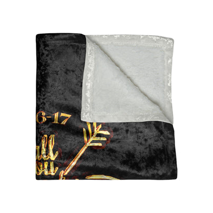 Illustrated Truth 02-02 "All You Need is Love" Crushed Velvet Throw Blanket