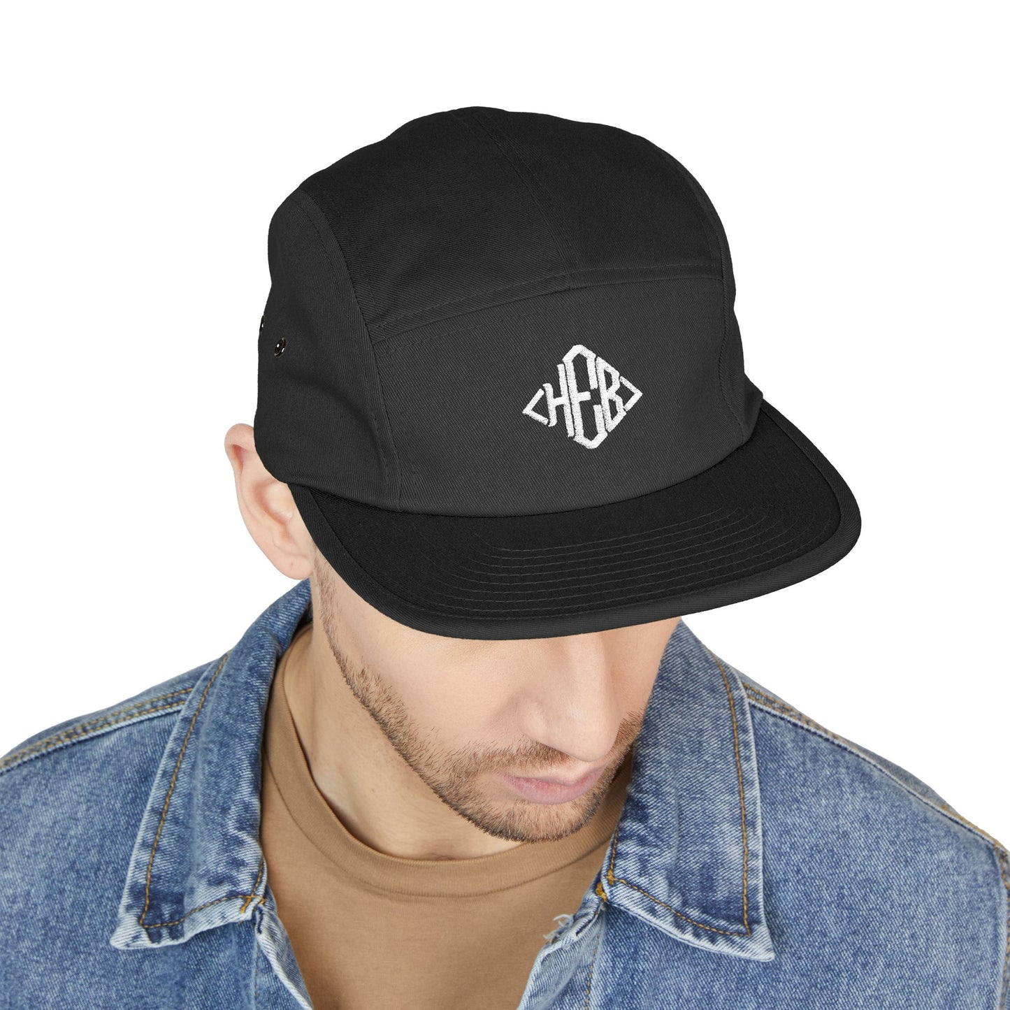 Hebrews 01-02 Designer Yupoong Embroidered 5 Panel Cap (6 colors)
