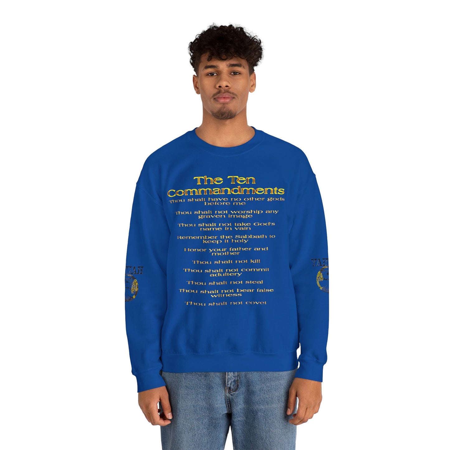 The Ten Commandments 01 Designer Gildan Unisex Heavy Blend Sweatshirt (6 colors)