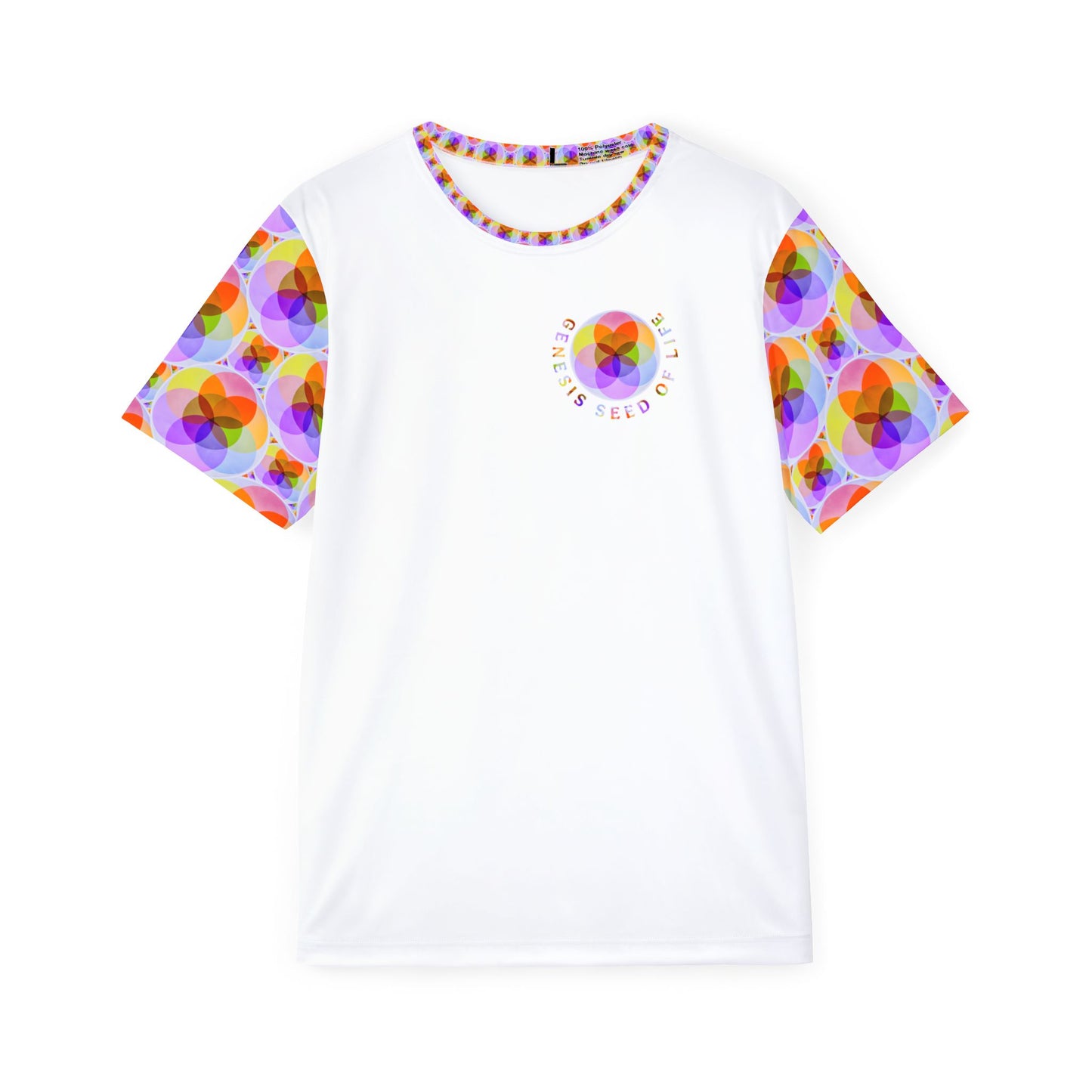 Sacred Geometry: Genesis Seed of Life 01-01 Men's Designer Jersey T-shirt