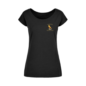 Yahusha-El León de Judá 01 Camiseta de cuello ancho de diseñador para mujer 