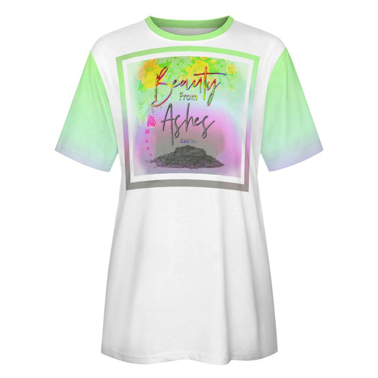 Redemption & Hope 01: Beauty From Ashes Ladies Designer Cotton T-shirt (2 styles)