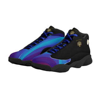 Yahuah-Tree of Life 01 Royal Zapatos de baloncesto con suela negra para hombre 