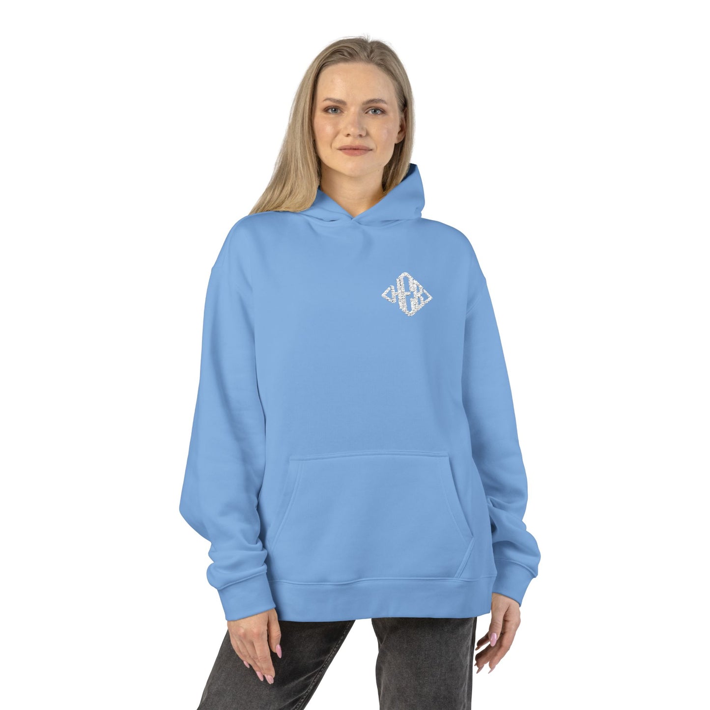 Hebrews 01-02 Designer AS Colour Embroidered Relaxed Unisex Hoodie (9 colors)