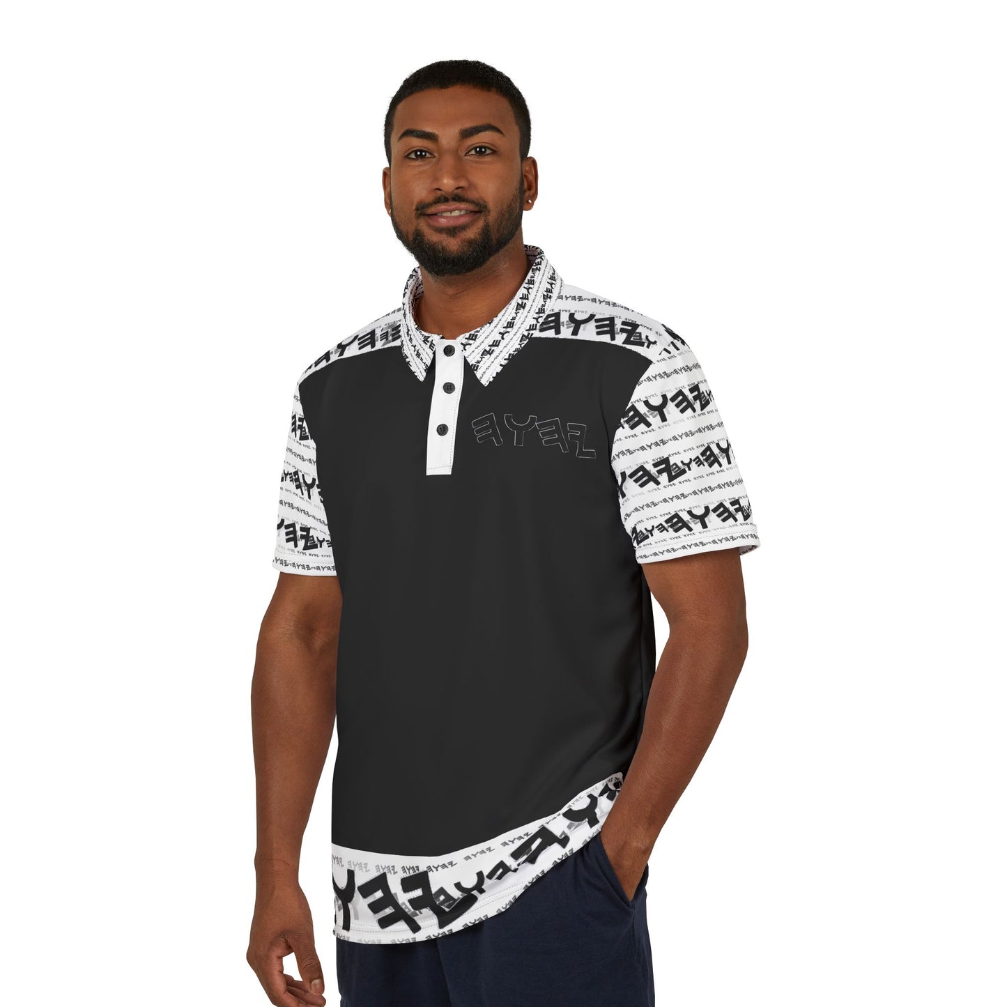 Most High God - Yahuah 01-01 White Designer Unisex Polo Shirt