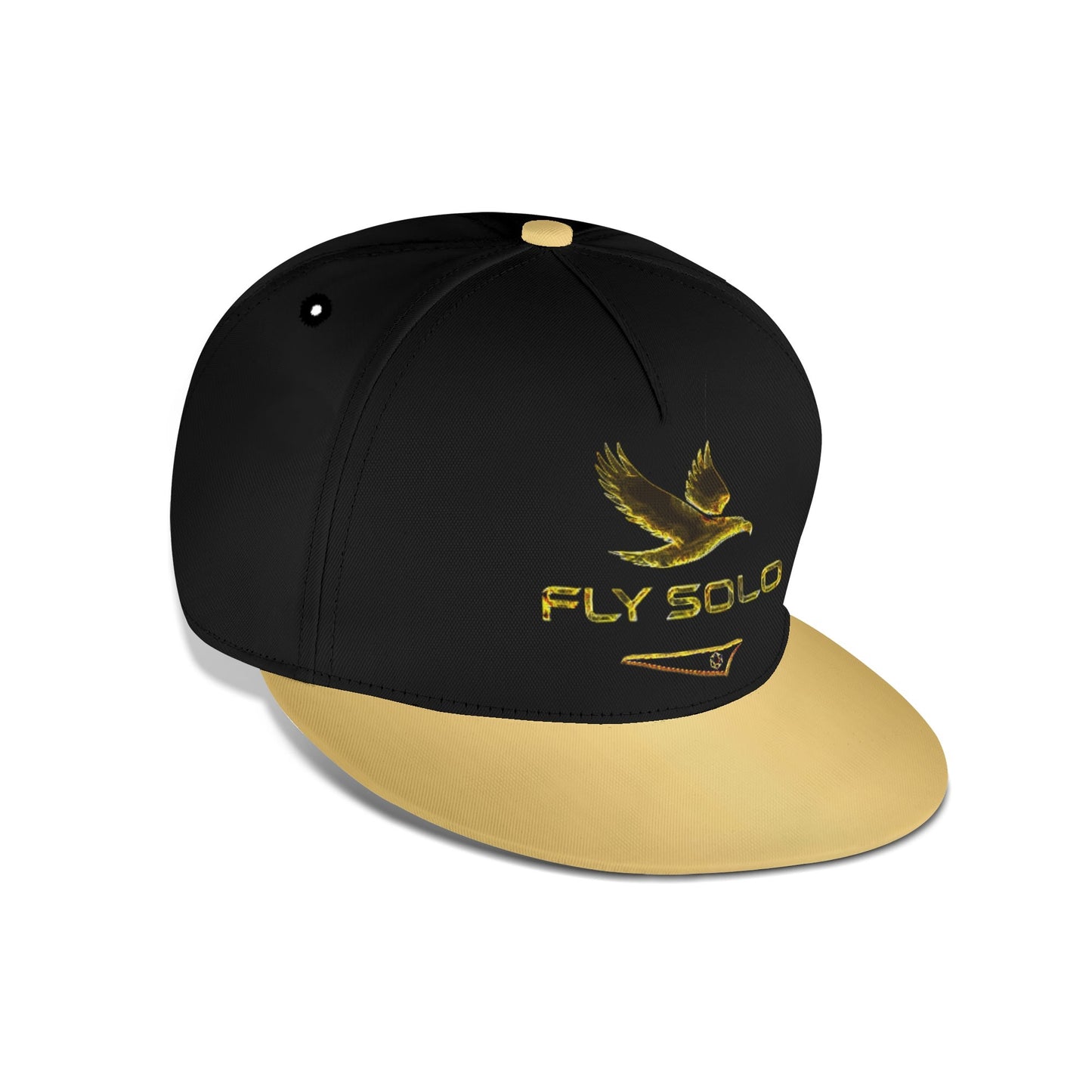 Outspoken Designs 03-02 "Fly Solo" Designer Flat Brim Baseball Cap