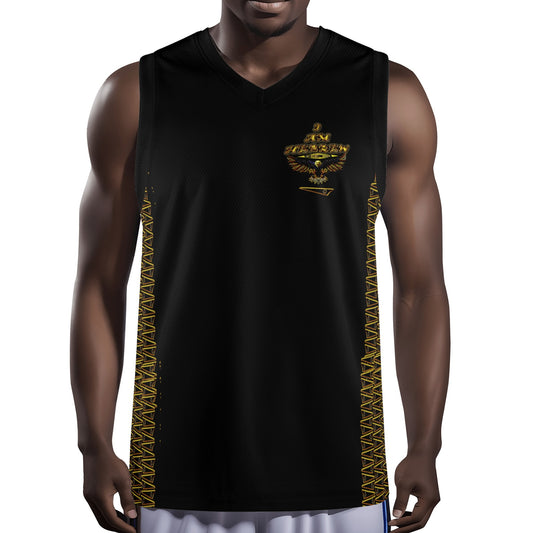 BREWZ Elected Men's Designer V-neck Basketball Jersey