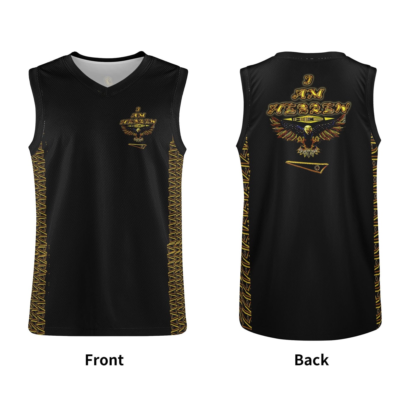 BREWZ Elected Men's Designer V-neck Basketball Jersey