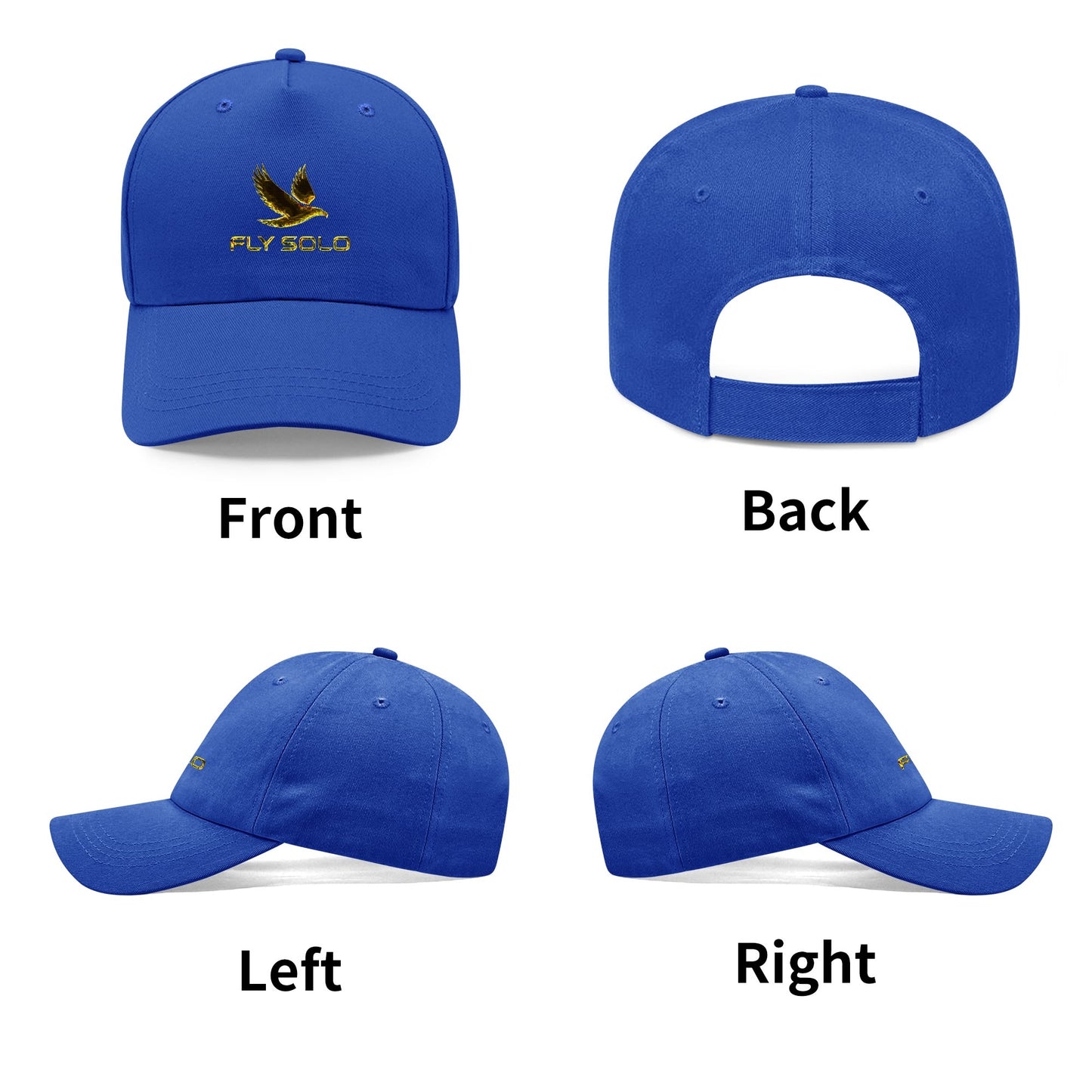 Outspoken Designs 03-01 "Fly Solo" Designer Duckbill Baseball Cap (4 colors)