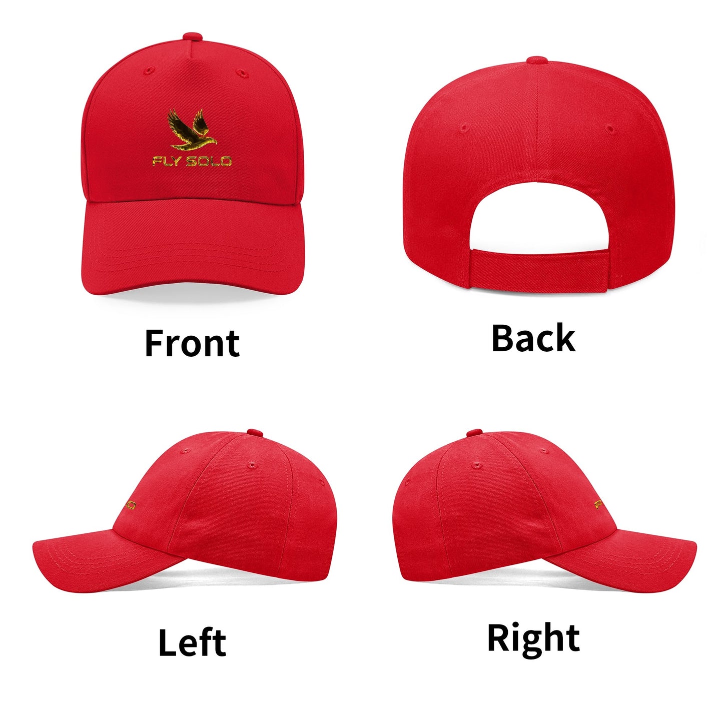 Outspoken Designs 03-01 "Fly Solo" Designer Duckbill Baseball Cap (4 colors)