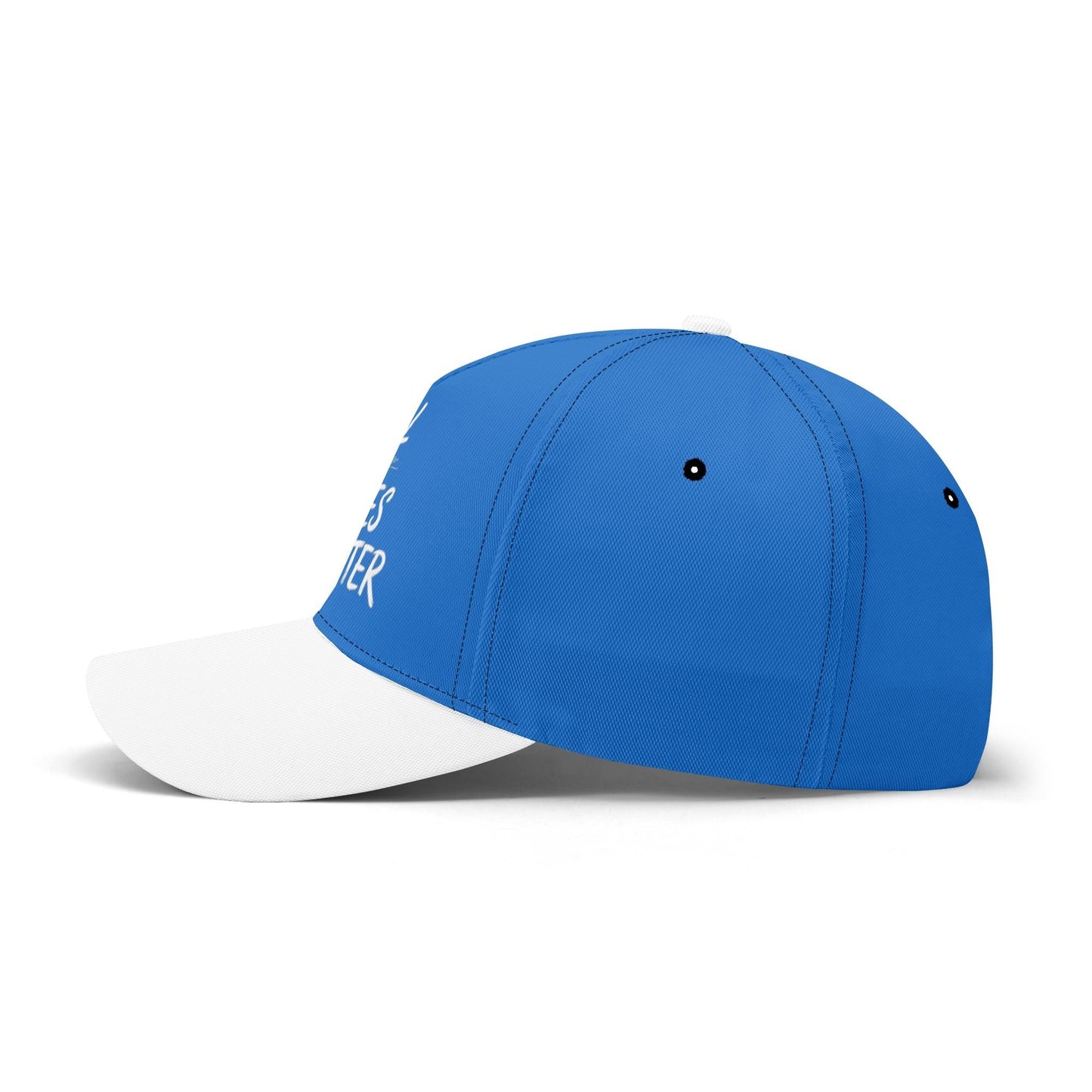 Outspoken Designs 04-02 "All Lives Matter" Designer Curved Brim Baseball Cap (True Royal)