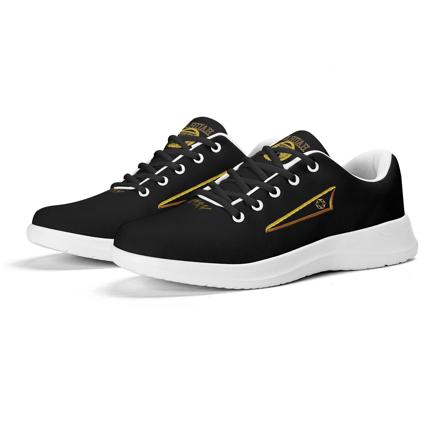 BREWZ 01-01 Designer Unisex Athletic Sneakers (White/Black)