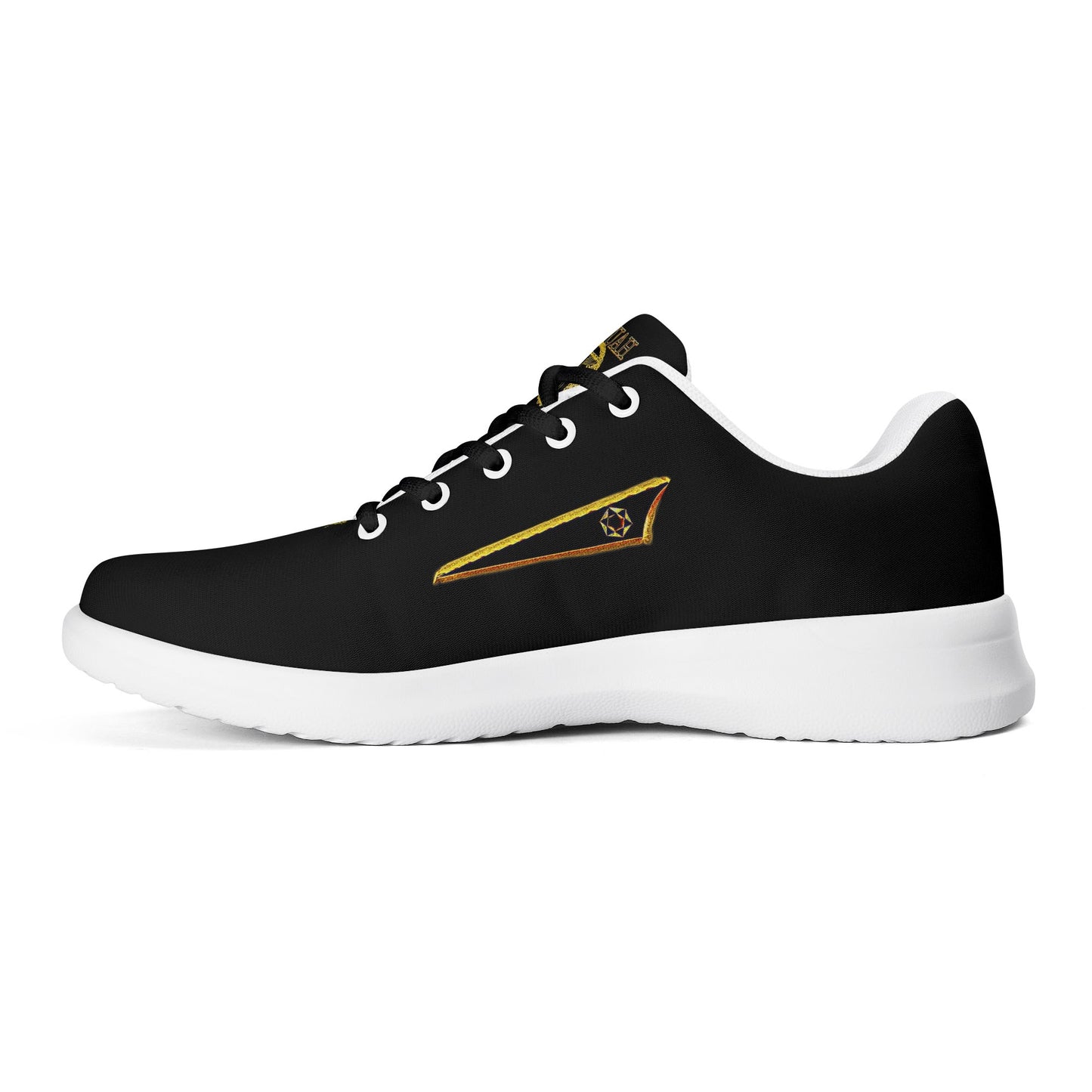 BREWZ 01-01 Designer Unisex Athletic Sneakers (White/Black)