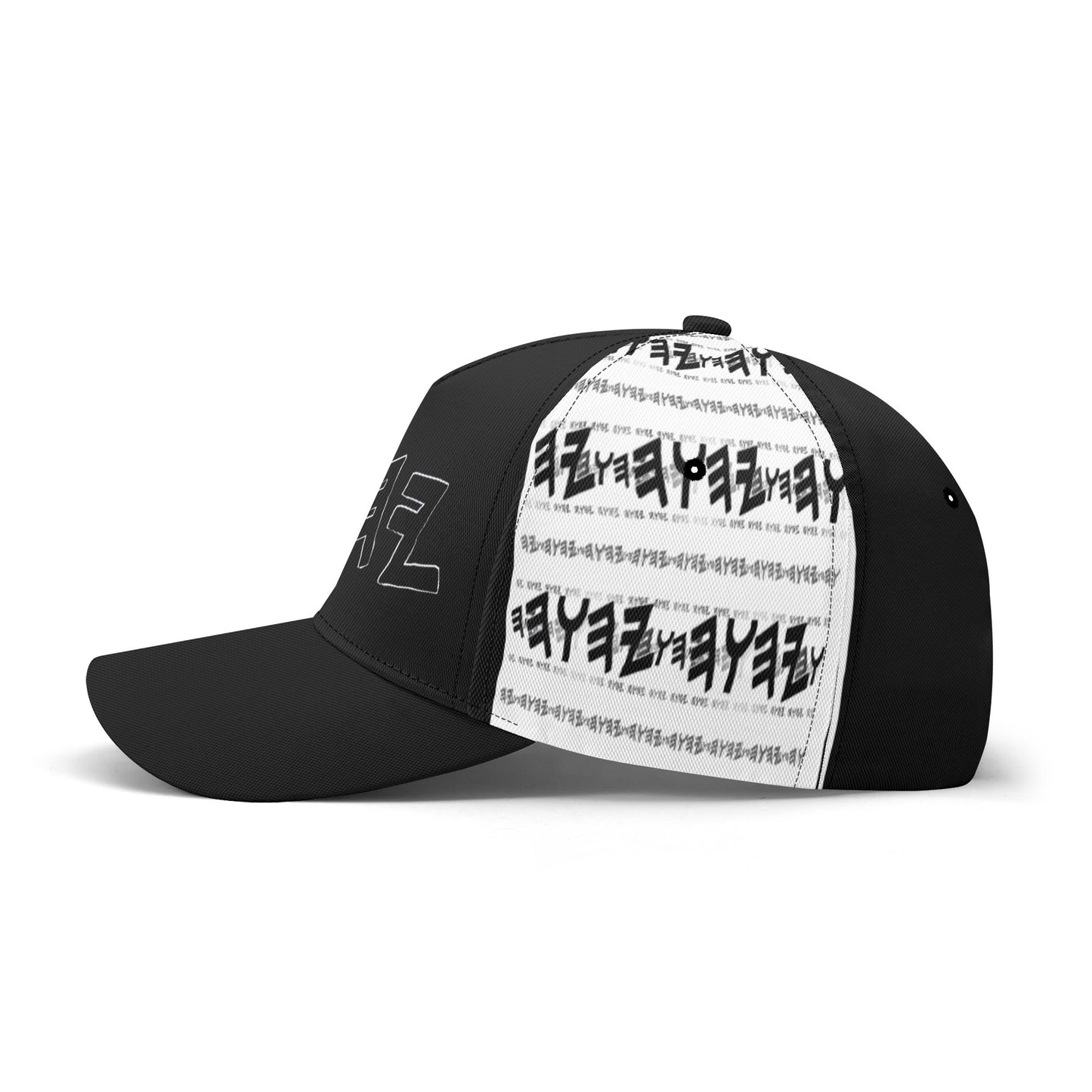 Most High God - Yahuah 01-01 White Designer Curved Brim Baseball Cap