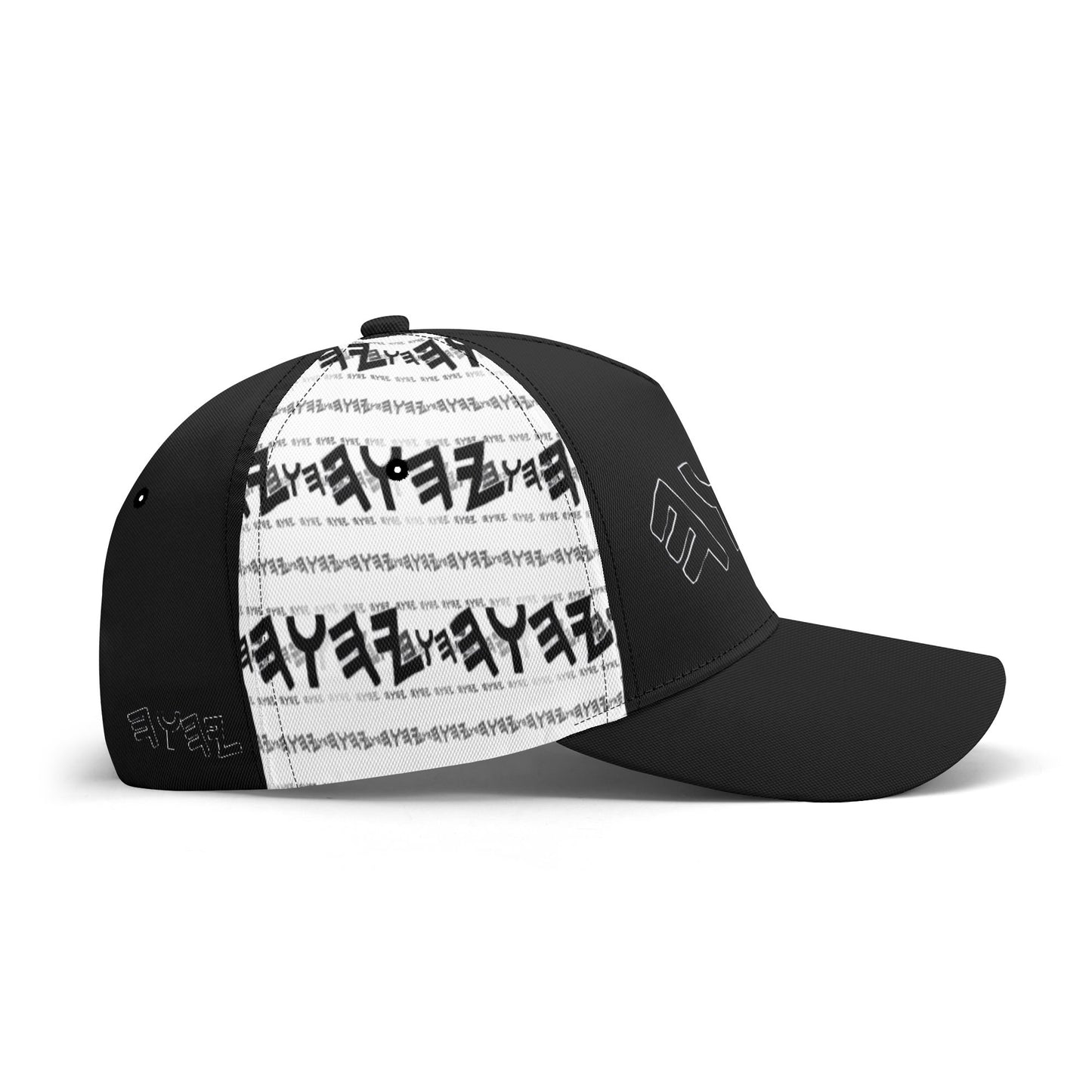 Most High God - Yahuah 01-01 White Designer Curved Brim Baseball Cap