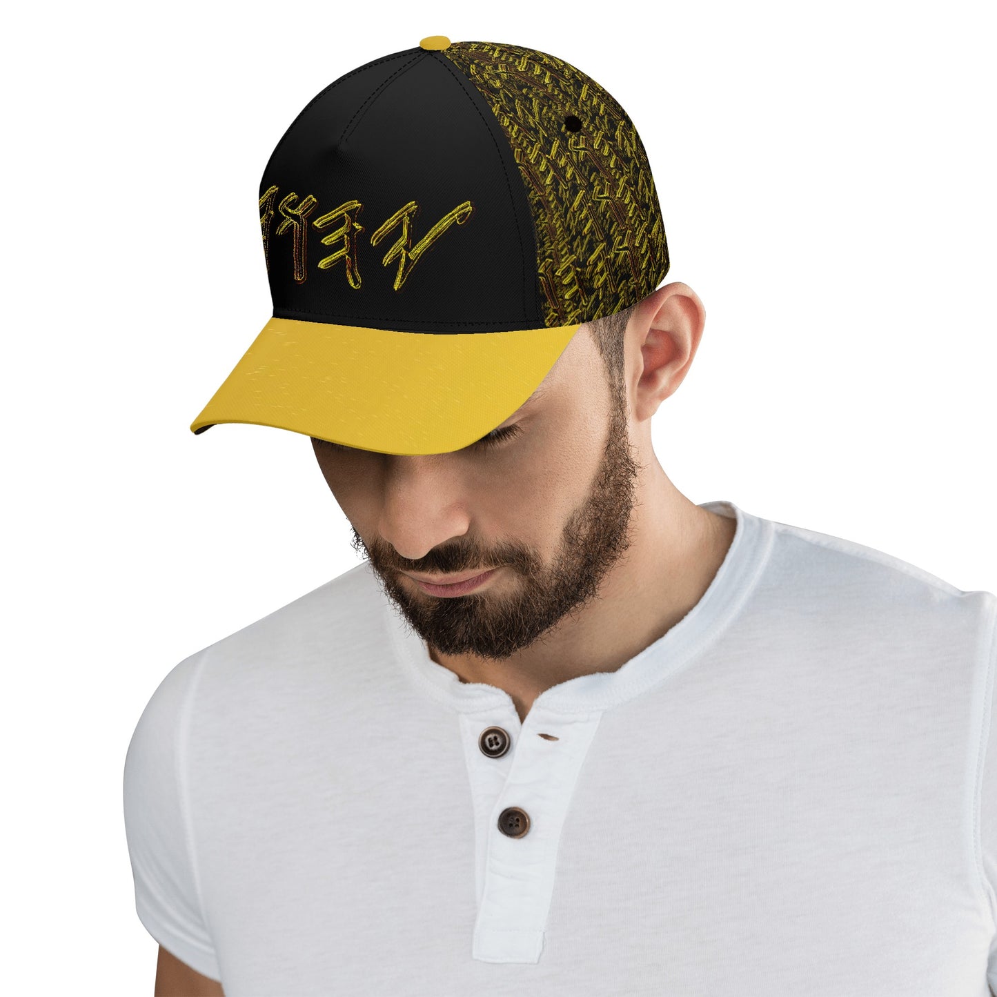 Yahuah Logo 01-01 Designer Curved Brim Baseball Cap