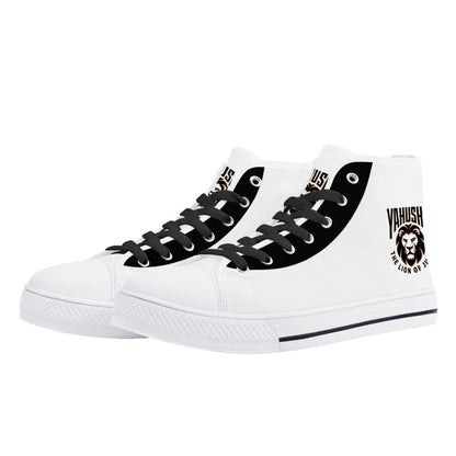 Yahusha-The Lion of Judah 02-01 Men's High Top Canvas Sneakers
