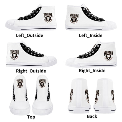 Yahusha-The Lion of Judah 02-01 Men's High Top Canvas Sneakers