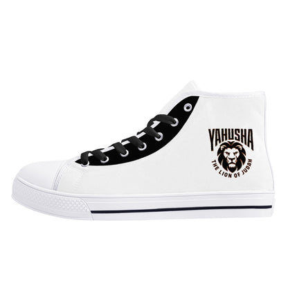 Yahusha-The Lion of Judah 02-01 Men's High Top Canvas Sneakers