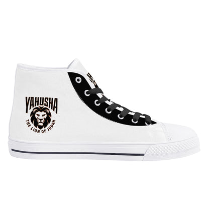 Yahusha-The Lion of Judah 02-01 Men's High Top Canvas Sneakers