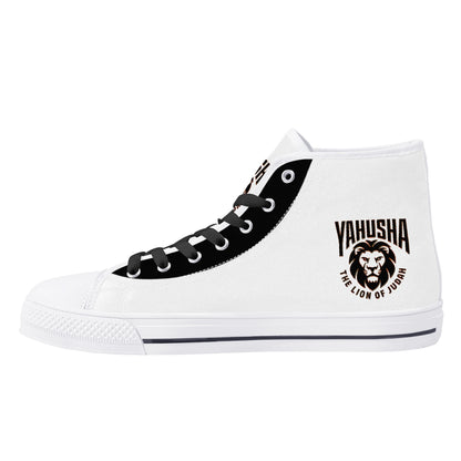 Yahusha-The Lion of Judah 02-01 Men's High Top Canvas Sneakers