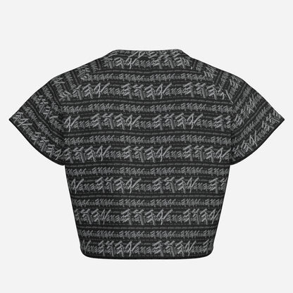 Yahuah Logo 01-02 Designer Raglan Crop Top