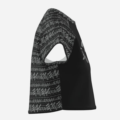 Yahuah Logo 01-02 Designer Raglan Crop Top