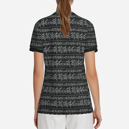 Yahuah Logo 01-02 Ladies Designer V-neck Jersey T-shirt