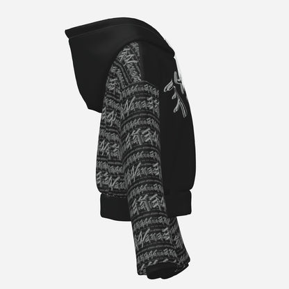 Yahuah Logo 01-02 Designer Cropped Drop Shoulder Hoodie