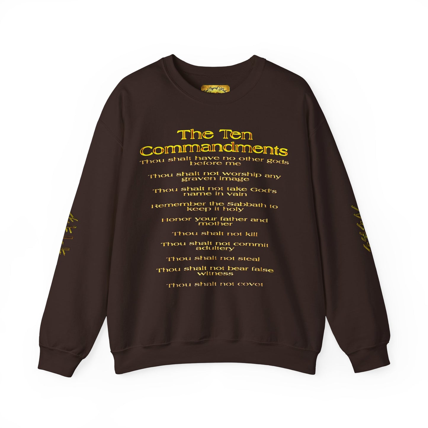 Ten Commandments 01 Designer Gildan Unisex Heavy Blend Sweatshirt (12 colors)