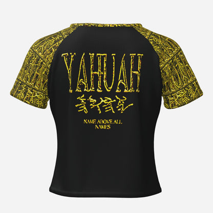 Yahuah: Name Above All Names (01-02) | Slim Fit Raglan Crop Top