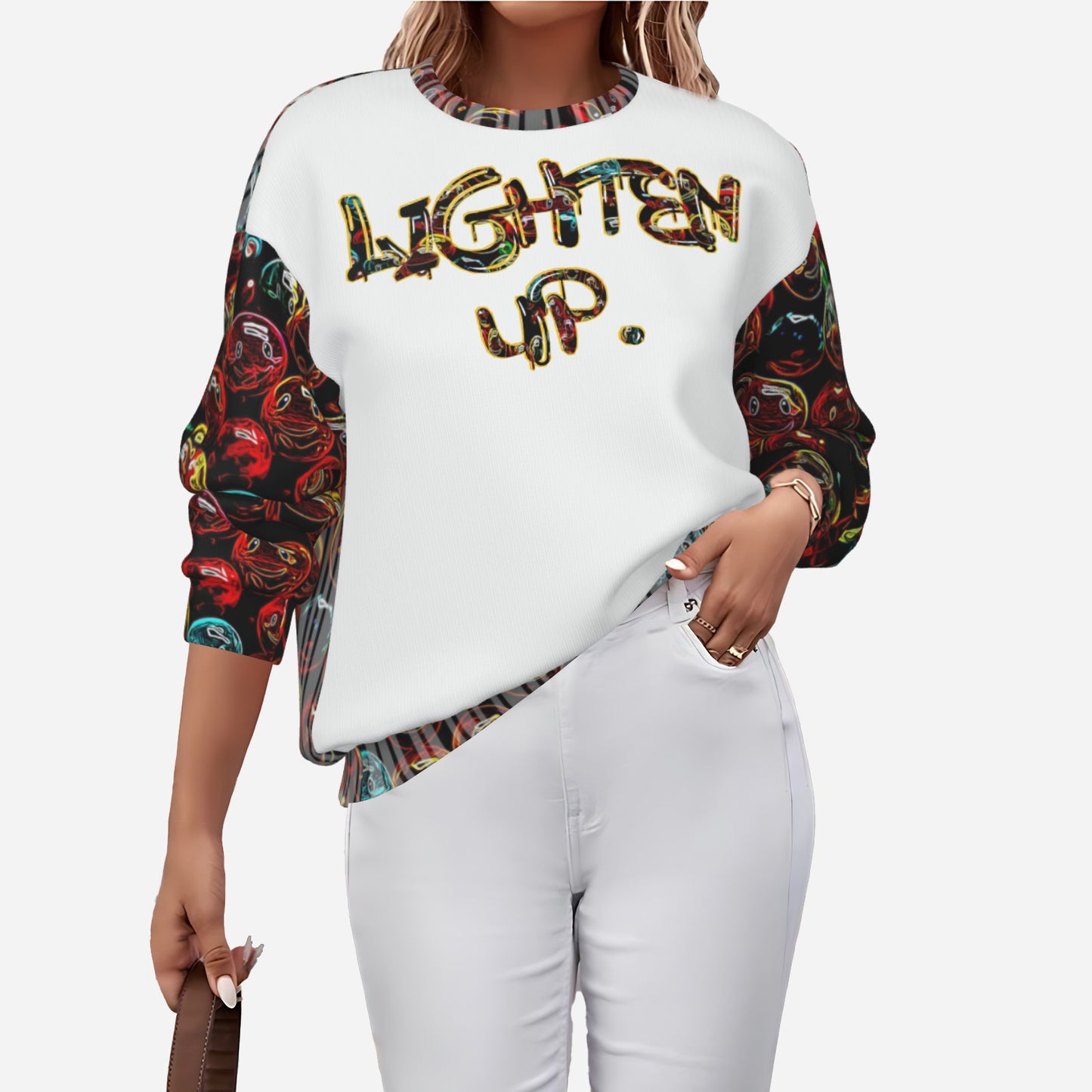 Outspoken Designs 01-01 "Lighten Up" Ladies Designer Sweatshirt