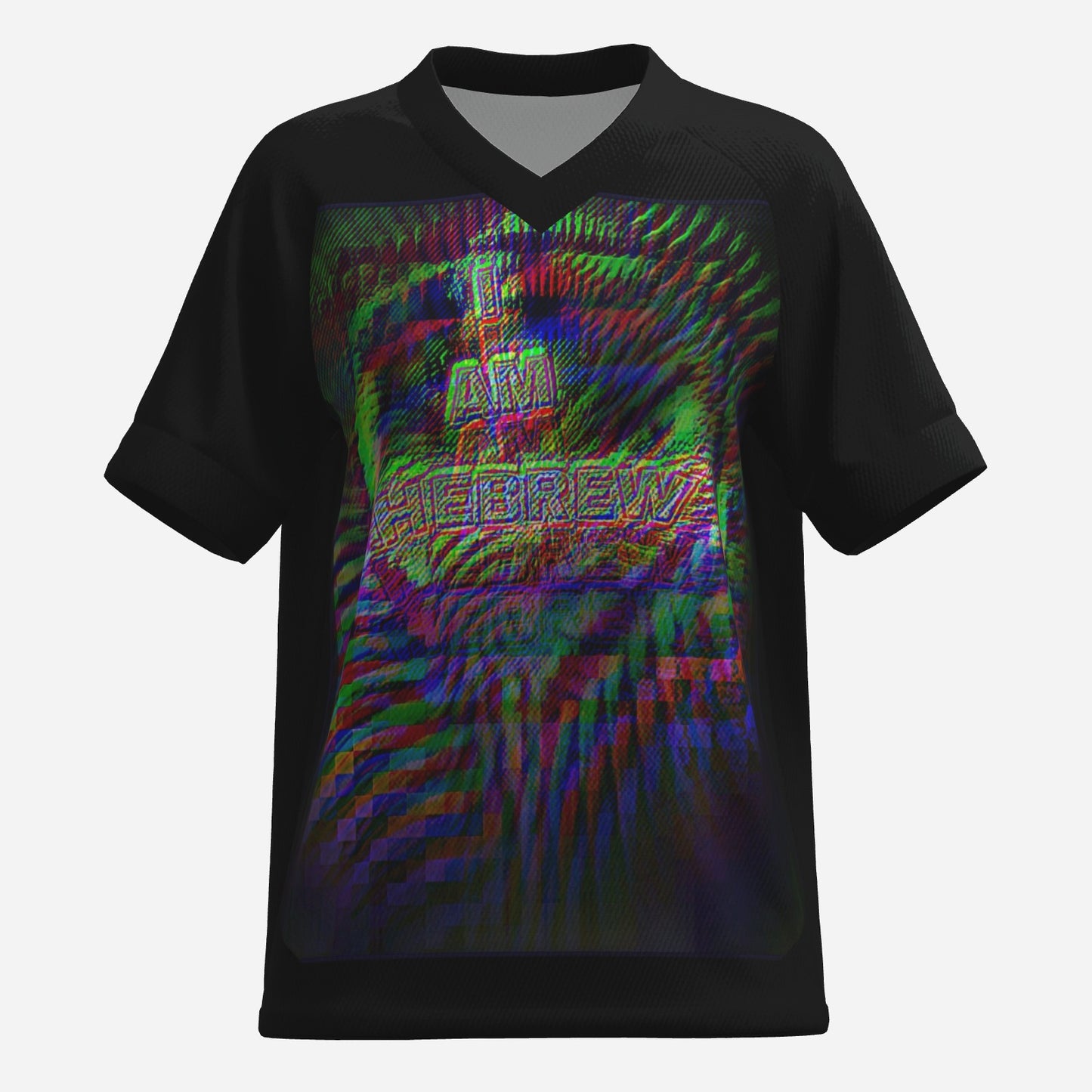 I AM HEBREW 01 Ladies Designer V-neck Pique T-shirt