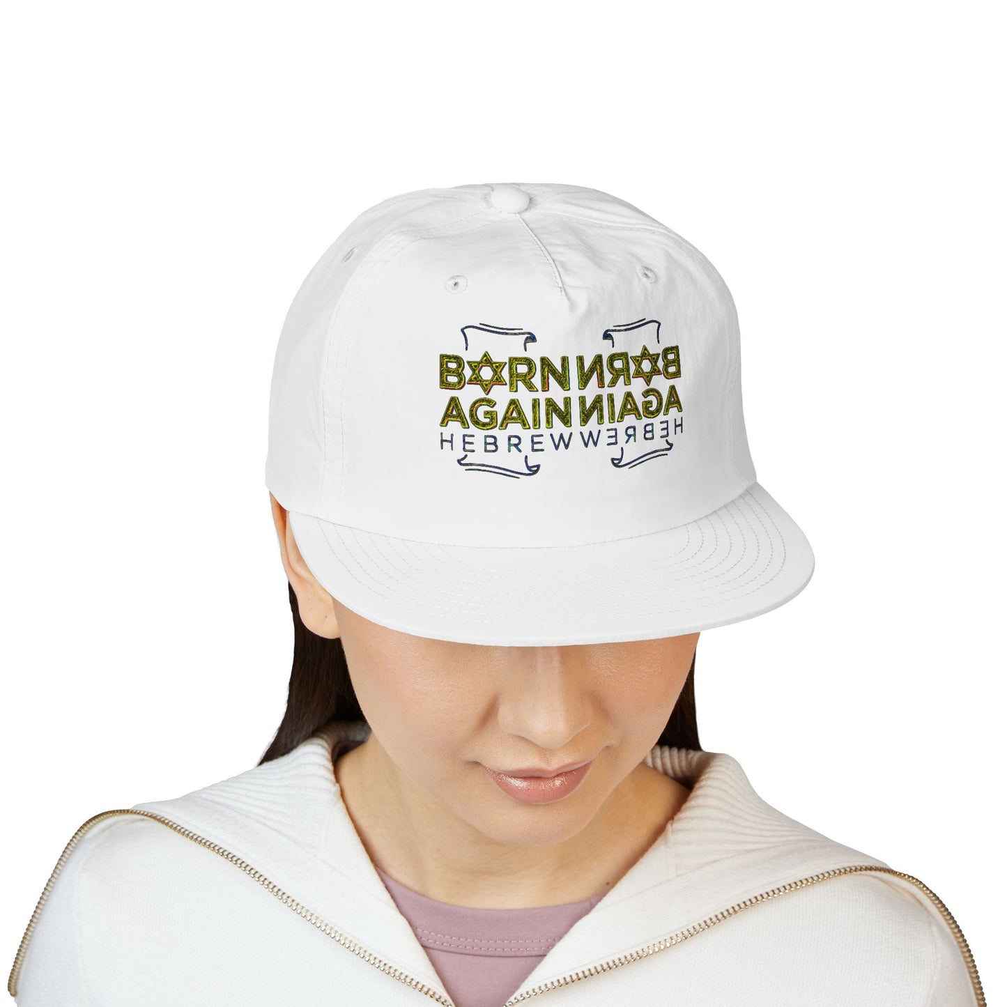 Born Again Hebrew 01-01 Designer Snapback Dad Cap
