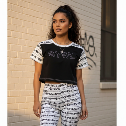 Most High God - Yahuah 01-01 White Crop Top