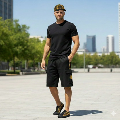 Hebrew World 01-02 Royal Radiance Heavyweight Cargo Shorts