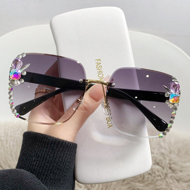 Oversize Diamond Anti UV Sunglasses (7 colors)