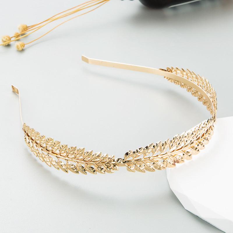 Metal Leaf Headband (Gold/Silver)